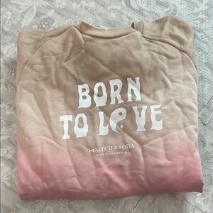 Scotch & Soda Gradient Sweatshirt with Slogan